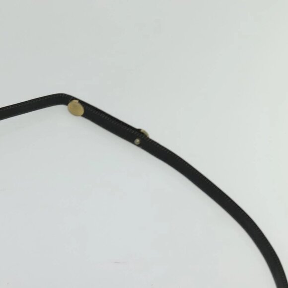 Christian Dior Trotter Canvas Shoulder Bag Navy Gold Auth BD2210 - Picture 9 of 16